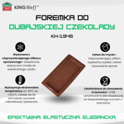 Forma silikonowa do czekolady Dubajskiej, 25x13,5 cm,
