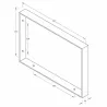 Wspornik półki stalowy czarny loft 211x311 mm mod. 3002