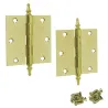 Zawias do drzwi 89x89mm stal mosiądzowany splatany 2szt. mod. 1011