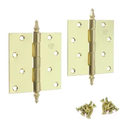Zawias do drzwi 101,6x101,6mm stal mosiądzowany splatany 2szt. mod.1011