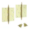 Zawias do drzwi 101,6x101,6mm stal mosiądzowany splatany 2szt. mod.1011