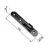 Czop zawiasu czarny 24x15mm