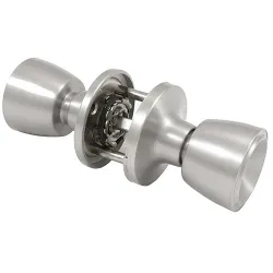 Gałka obrotowa podwójna inox do pokoju mod.606
