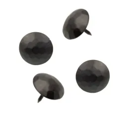Ćwieki gwoździe ozdobne okrągłe 30mm czarne młotkowane mod.5 DIS 4szt.
