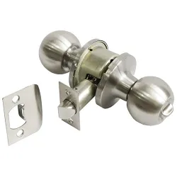 Gałka z zamkiem łazienkowa inox mod. 612