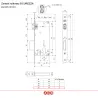 Zamek rolkowy na wkładkę 60mm F22 niklowany SICUREZZA