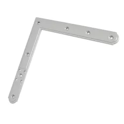 Narożnik 220x220mm srebrny 150mm górny lewy / dolny prawy