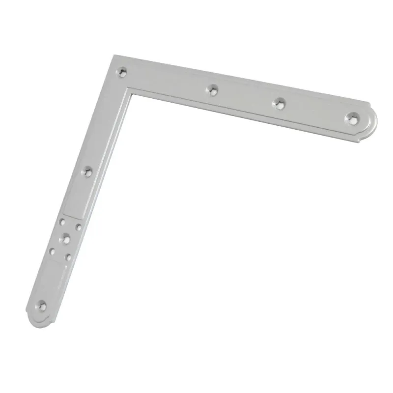 Narożnik 220x220mm srebrny 150mm górny lewy / dolny prawy