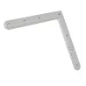 Narożnik 220x220mm srebrny 150mm górny prawy / dolny lewy