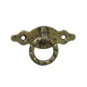 Uchwyt meblowy z kółkiem 80x30x1,5mm złoto antyczne mod.1000