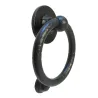 Kołatka drzwiowa Bull Ring czarna rustykalna 127mm okrągła