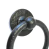 Kołatka drzwiowa Bull Ring czarna rustykalna 127mm okrągła