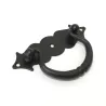 Uchwyt meblowy kołatka czarny rustykalny 100x31mm mod.1003