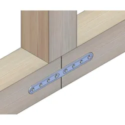 Łącznik płaski stalowy 206x20mm cynkowany mod. 505