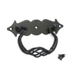 Uchwyt meblowy czarny kołatka ozdobna 100x31mm mod. 1006