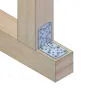 Łącznik kątowy ciesielski 90x65mm czarny mod. 301