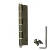 Zawias do drzwi sprężynowy 180x80mm aluminium brązowy mod. 3034