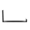 Wspornik półki stalowy czarny loft 103x211mm mod. 3004