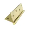 Zawias do drzwi 120x80mm mosiądz lakierowany LEWY (pl) rozłączny mod.1107