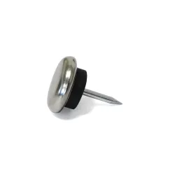 Podkładka meblowa wbijana okrągła 22mm niklowana mod. 60