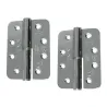Zawias do drzwi 102x76mm chrom PRAWY (pl) 2 szt.