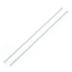 Zazdrostka rozporowa karnisz 45-80cm biała 2szt. mod.1