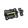 Zasuwka stalowa czarna 60x48mm mod. 384
