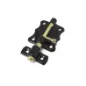 Zasuwka stalowa czarna 60x48mm mod. 384