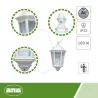 Lampa ogrodowa ścienna biała kinkiet 440x250x120mm mod.5