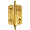 Zawias do drzwi antywyważeniowy 120x80mm mosiądz mat LEWY (pl) mod. 516