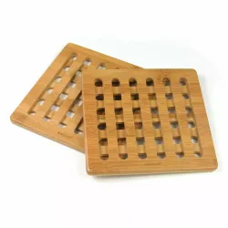 Podkładki bambusowe 20x20x1,2cm zestaw 2szt.