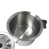 Garnek do mleka z pokrywką 1,5l stal  nierdzewna