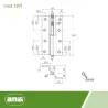 Zawias do drzwi 120x63mm mosiądz lakier. łamany rozłączny LEWY (pl) mod. 1207