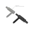 Zawias wkręcany 11x78mm Część męska czarny mod.50