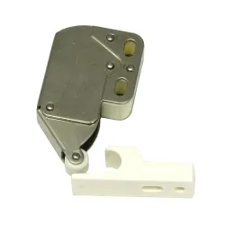 Zatrzask meblowy niklowany - biały plastik TIP-ON mod. 30 2szt.