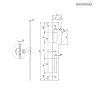 Zaczep 22x194mm z najazdem 10mm mosiądzoawny mod. PATENT