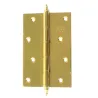 Zawias do drzwi 120x80mm mosiądz lakierowany splatany mod. 1008