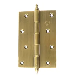Zawias do drzwi 120x80mm mosiądz złoto antyczne splatany mod. 1008