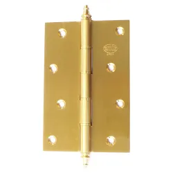 Zawias do drzwi 120x80mm mosiądz matowy splatany mod. 1008