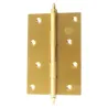 Zawias do drzwi 120x80mm mosiądz matowy splatany mod. 1008