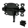 Zasuwka stalowa 60x45mm czarna mod. 484