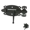 Zasuwka stalowa 100x55mm czarna mod. 484