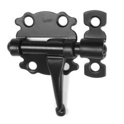 Zasuwka stalowa 40x41mm czarna mod. 484