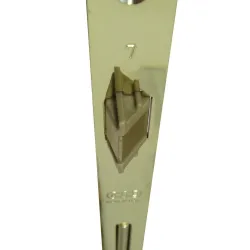 Zamek drzwiowy na klucz 90/50 mosiądzowany F22 PATENT GRANDE