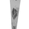 Zamek drzwiowy na klucz 90/50 niklowany F22 PATENT GRANDE