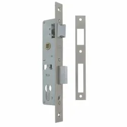 Zamek na wkładkę 85/50 chrom mat mod. 725GR do profili metalowych