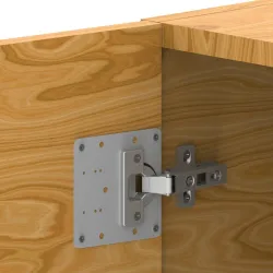 Blaszka płytka naprawcza do zawiasów puszkowych inox 90x90x0,5mm BC01
