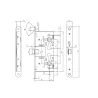 Zamek CF6T ANTIPANIC REVERSIBLE SOLEN INOX 72/65