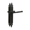 Klamka czarna bez otworu szyld 270x36mm mod.106P