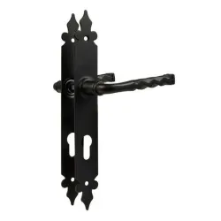 Klamka na wkładkę 72 czarna szyld 270x36mm mod.106PG72